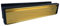 Betley Butterfly 12'' letter Box Satin Brass, Draught Proof Brushes, Gold UPVC Postal Letterbox, Telescopic Sleeved Letter Box with 40-80mm Door Thickness