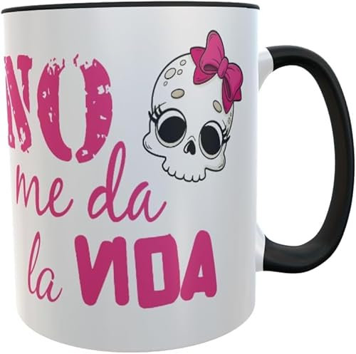 Los Eventos de la Tata - Taza No me da la Vida - Taza con mensajes originales (Asa Negra)
