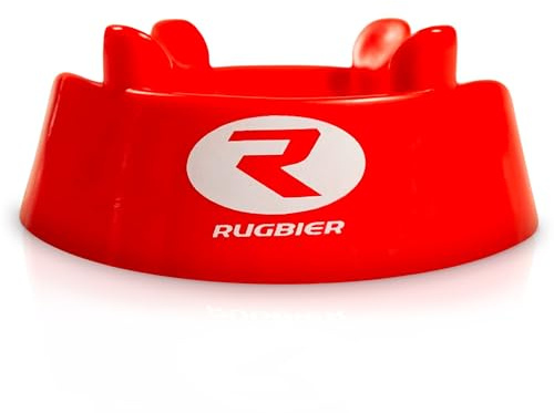 RUGBIER – Standard Rugby-Tee – Halter für Rugbyball – Kicking Tee für Training und Wettkampf – Farbe Rot