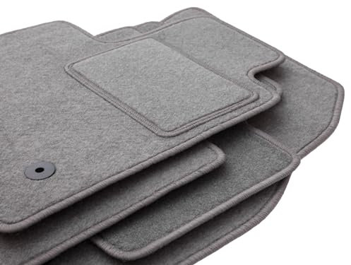 Wielganizator Automatte – Passend für Toyota Avensis III T27 Kombi, Liftback, Limousine 2009-2018 – Velours – Autozubehör - Auto Fußmatten – Fußmatte Auto – 3-teilig - grau