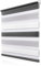 Doppelrollo Klemmfix ohne Bohren 90x150cm(BxH), Rollos für Fenster ohne Bohren Weiß-Grau-Anthrazit, Duo Rollo Klemmrollo, Lichtdurchlässig & Sichtschutz,Fenster Rollo für Innen