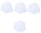 TOYANDONA 4 Stück Mini beheizter gewächshaus innen anzucht gewächshaus Indoor Outdoor-Zelt Butterfly Zucht Outdoor Zelt Zelte PVC-Beobachtungszelt kleines Gewächshaus im Freien Weiß