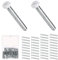 40 Pcs Wall Plate Screws, 1.2'' White Outlet Screws Long Outlet Screws Outlet Cover Screws Switch Plate Screws Device Mounting Screws Stainless Steel Screws Light Plate Screws Replacement