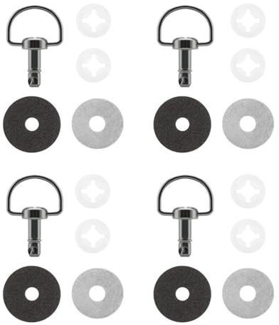 zuousxbs 14mm/19mm Fixations Rapides universelles pour carénage de Course Anneaux en D Rivet 1/4 de Tour Boulons de Course de Moto Vis