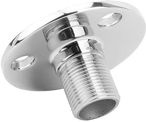 Antenna Mount Base Marine VHF Antenna Mounts Boat Accessories 316 Stainless Steel Male Thread Antenna Base Marine Antenna Base Mount 3 * 1.5 Inch