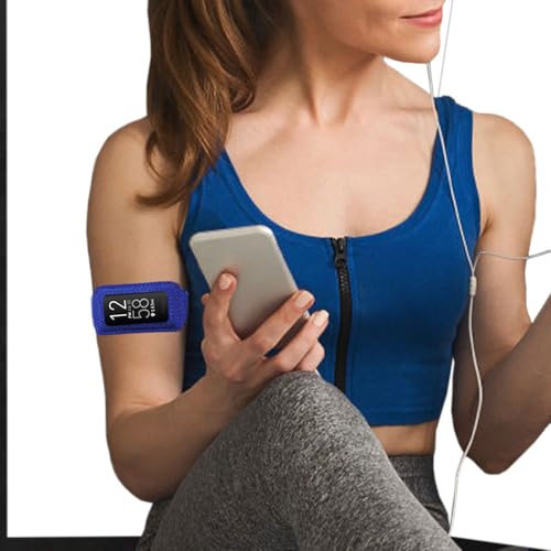 Verstellbares Sportarmband / Knöchelband, kompatibel mit Fitbit Charge 6/5/4/3/2, HR 3/2/1 (Blau)