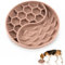 Demarsen Gamelle Anti glouton Chien,Brun Silicone Chien Gamelle d'alimentation Lente,Gamelle Anti-Étouffement et Interactives pour Convenir aux Chats et aux Chiens de Petite à Moyenne Taille