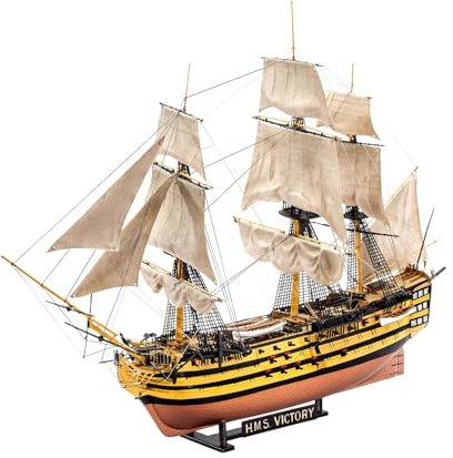 FMOCHANGMDP HMS Victory Sailboat Maßstab 1/225 Modellbausatz Flugzeugträger, Spielzeug und Geschenke für Erwachsene,12,1 x 2,8 Zoll