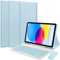 EHLCYS Funda con Teclado para iPad (A16) 11ª Generación 2025 11 Pulgadas/iPad 10ª Generación 2022 10,9 Pulgadas, con Ratón, Español Ñ Teclado Desmontable Bluetooth con Portalápices,Azul