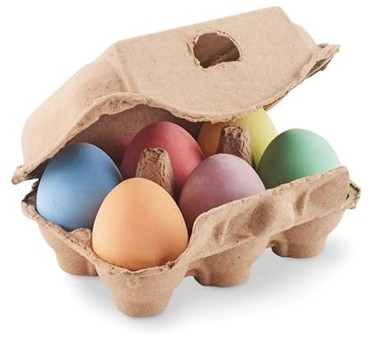 Conny Clever Da staunt der Osterhase Straßenmalkreide in Eierform, 6 Pastellfarben im Karton, Kindgerechte Größe