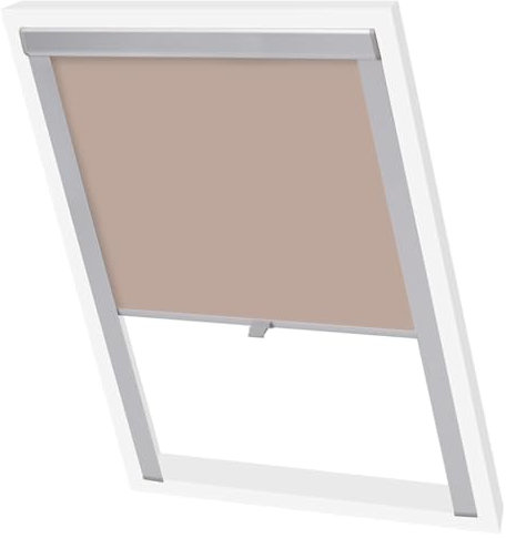 ROMHZKS Verdunkelungsrollo Beige S06/606 Moderner Sonnenschutz und Sichtschutz für Zuhause