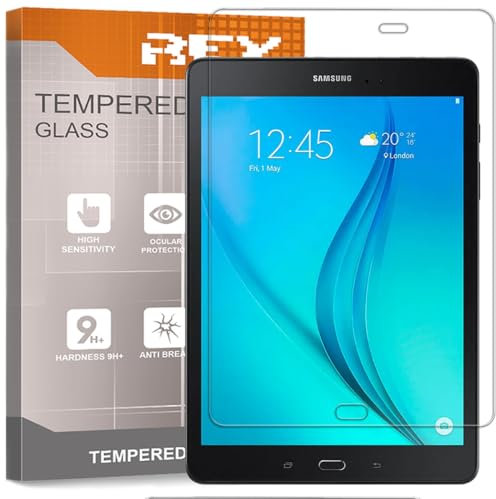 REY 2X Protector de Pantalla para Samsung Galaxy Tab A 9.7 T550 T555, Cristal Vidrio Templado Premium, Tablet