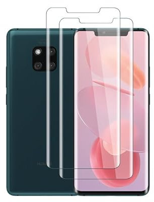Devgoed [2 Stück] für Folie Huawei Mate 20 Pro Panzerglas, Dauerhaf Schutzfolie Huawei Mate 20 Pro Displayschutz, Antifouling, 100% Touchgenauigkeit Displayfolie Schutzglas
