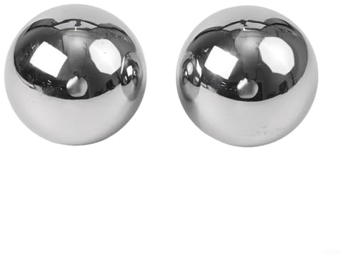 Stainless Steel Floating Garden Balls - Mirror Finish Hollow Decorative Ornaments for Ponds, Fountains, Bowls, 100MM (2 pcs) and 51MM (6 pcs)(100MM)
