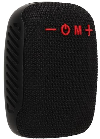 Altavoz Bluetooth Portátil Impermeable para Ciclismo, Inalámbrico con Soporte para Bicicleta para Deportes Al Aire Libre, Soporte de Radio para Inserción de Tarjeta, Material ABS (Black)