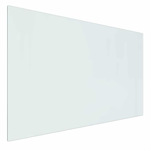 vidaXL Placa de Vidrio para Chimenea Transparente 80 x 50 cm Cristal
