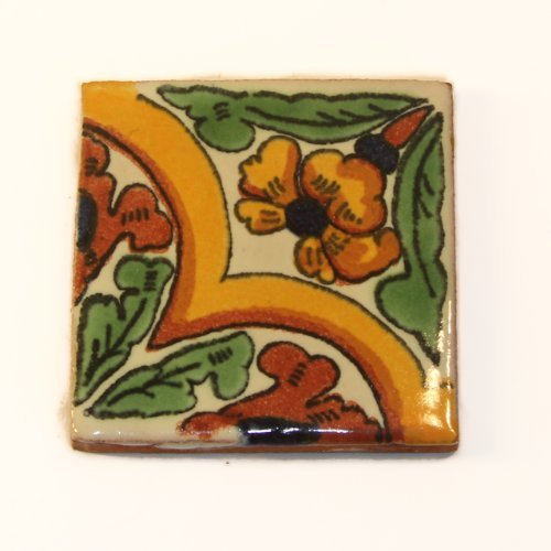 Tumia LAC Ceramic Mexican Tile – 5cm- Handmade and Ethically Traded Individual Tile