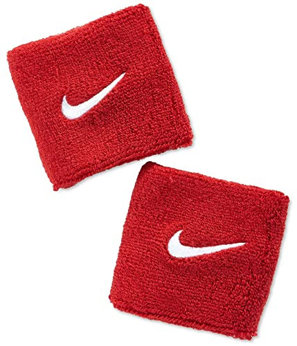 Nike Swoosh Wristbands NNN04-601, Unisex Wristbands, red, One size EU