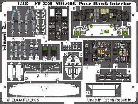 Eduard Accessories FE330 Modellbauzubehör MH-60G Pave Hawk Interior