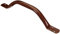 NRS Healthcare M83945 Flacher Haltegriff aus Stahl, 455 mm, braun