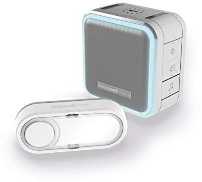 Honeywell Home Kit Carillon sans fil 6 mélodies LED/Halo lumineux 150 m Gris - DC515SG