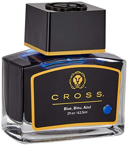A. T. Cross Ink for Fountain Pen Glass Ink Bottle Cross Fountain Pen Ink, 62.5 ml, Blue