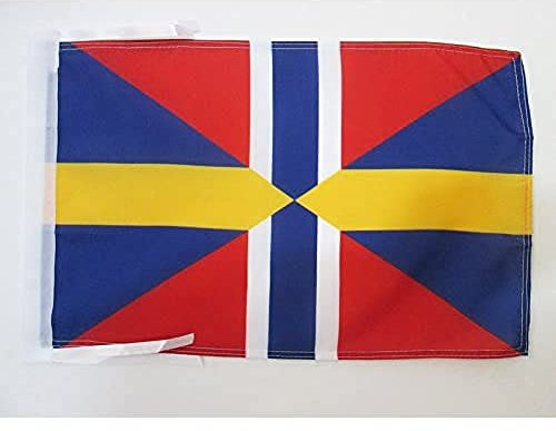 AZ FLAG - Flagge Schweden - Norwegen 1814-1905 - 45x30 cm Mit Kordel - Schweden-Norwegen Fahne 30 x 45 Cm - Flaggen