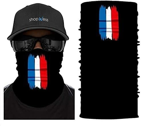 ShopINess Unisex Erwachsene Multifunktions Schlauchschal Halswärmer Neckwarmer Flaggen-Stil Fußball Weltmeisterschaft