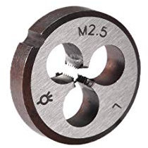 sourcing map M2,5 M2,5x0,45 Steigung Metrisch Links Hand Maschine Gewindedüse HSS (Hochgeschwindigkeitsstahl)