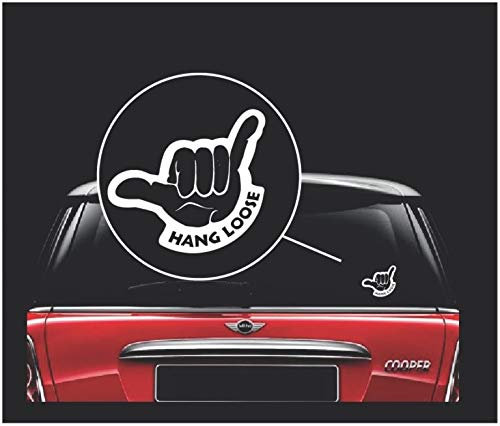 SUPERSTICKI Hang Loose ca 15 cm Tuning Decal Racing Sport Aufkleber Autoaufkleber Wandtattoo