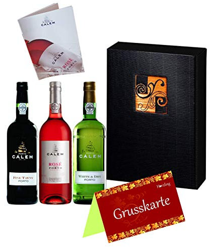 Cálem 3er Portwein-Set Tawny-Rosé-White in GP (3 x 750 ml)