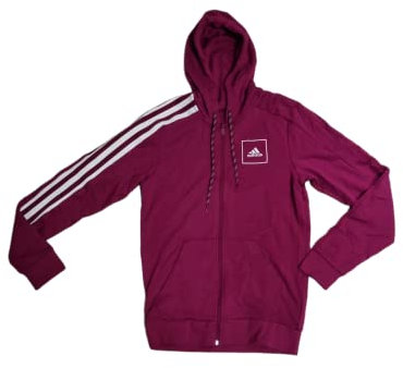 adidas M 3S Tape FZ Maillot de survêtement Homme, Rose (bayint), M