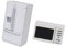 Inzopo Dolls House Miniature Nevera + Microondas Set | Aparatos de cocina de madera | Accesorios para casas de muñecas | Escala 1/12 (Blanco)