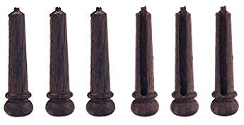 Alnicov Lot de 6 chevilles de chevalet en palissandre pour guitare acoustique