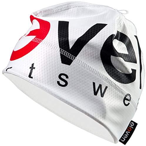 Eleven Sportmütze für Laufen, Radfahren, Wandern, aktiver Lebensstil und Skifahren | Laufmützen für Damen, Herren und Kinder | Funktionsmütze ERIC (WH Red, M (54-57cm))