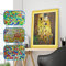 DonElton Diamond Painting Gustav Klimt Kiss 40x50 cm – 5D Diamant Malerei set mit special Strass – DIY Diamond Painting Kit mit Kristall Steine, Teilbohrer – Ohne Rahmen