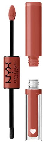 NYX Professional Makeup Lipgloss, Hochpigmentierte und langanhaltende Formel, Nicht abfärbend, Shine Loud, 04 Life Goals