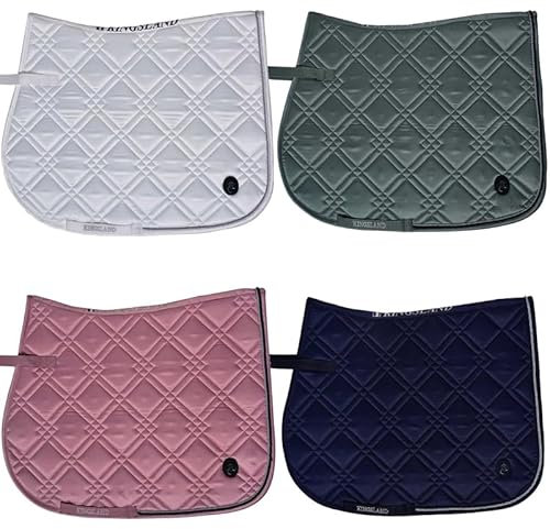 Kingsland Schabracke KLleah, Satinschabracke, Seidenstoff Farbe Navy, Größe Pony-Vielseitigkeit