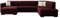 Ecksofa Gerdin mit Bettkasten und Schlaffunktion, U-Form Sofa, Eckcouch, Polsterecke mit Bettfunktion, Couch, Couchgarnitur, Wohnlandschaft (Seite: Links, Magic Velvet 2202 + Magic Velvet 2250)