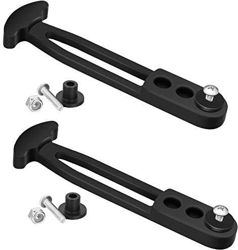 Boat Yacht Sport Jet Boarding Telescoping Ladder Rubber Strap Marine Secure Retaining Latch Band with Adjustable Mounting Holes for Yacht 2 or 3, 4 Steps Ladder (3 Holes, 2 Set)