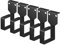 kwmobile Anillas para organizar Cables - Set de 5X Gancho para organización de Rack de Cables - Soportes metálicos para Panel de conexión de Cable