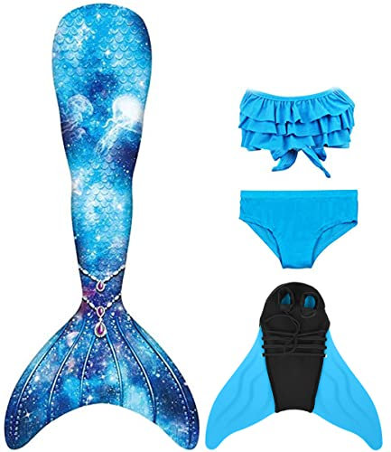 shepretty meerjungfrauenflosse mädchen Neuer Mermaid Tail Badeanzug für Erwachsene und Kinder,lanJCKA15-130-2