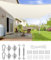 LOVE STORY Toldo Vela de Sombra 2x4m con Kit de Montaje Rectangular Crema Toldos,Toldo de Tela Sombra Curvada,Transpirable Permeable (HDPE) con Protección 95% UV para Patio Exterior, Porche, Jardín