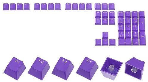 QUARKZMAN 42 Tasto PBT Tasto Set OEM Profilo Retroilluminato Doppio Scatto 60% per Tasti Layout Meccanica Tastiera, Viola