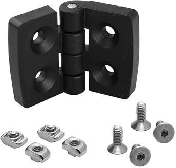 Scharnier Standard Nut 6 für 20-er inkl. Verschraubung - 4 Stück