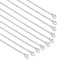 Teaaha 10 Stück Kette Silber Damen 45cm Edelstahl Halskette Edelstahlkette Mit Hummerverschlüssen Extender Kette Für Damen Herren Für Schmuck Machen DIY Zubehör