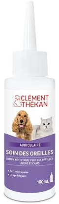 Clément Thékan - Lotion nettoyante pour Les Oreilles pour Chiens et Chats - Soin des Oreilles 100 ML