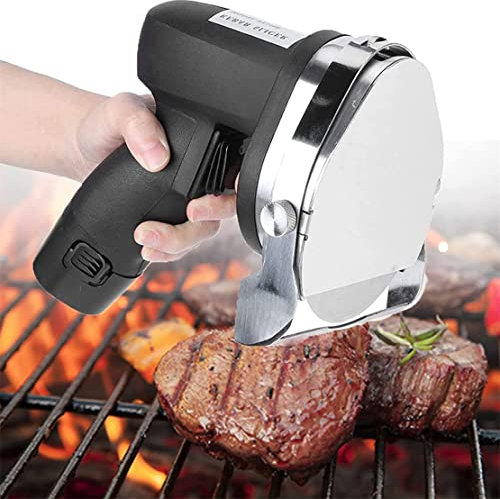 80W Handheld Turkish Kebab Knife Electric Kebab Slicer, Professional Shawarma Doner Kebab Knife, Stainless Steel Commercial Sliced Meat Cutter Machine,Battery (Battery)