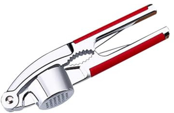 Kitchen Knoblauchpresse Zerkleinert Knoblauch & Ingwer Mühelos Knoblauchpresse Edelstahl Effizientes Werkzeug zur Knoblauchpaste Einfach sauber zu haltende Knoblauchpresse