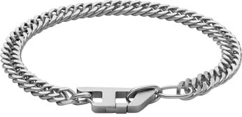 Diesel Herren Armband aus silberfarbenem Edelstahl, DX1510040